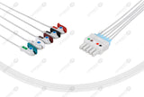 Siemens Compatible Reusable ECG Lead Wires 5 Leads Grabber