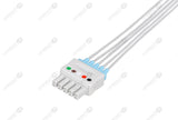 Siemens Compatible Reusable ECG Lead Wire - AHA - 5 Leads Grabber