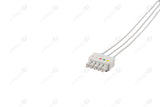 Siemens Compatible Reusable ECG Lead Wire - IEC - 3 Leads Snap with 5 Connectors