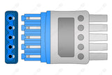 Siemens CT Compatible Reusable ECG Lead Wire - AHA - 5 Leads Grabber