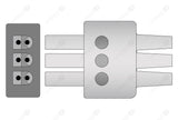 Siemens Compatible Reusable ECG Lead Wires - AHA - 3 Leads Snap