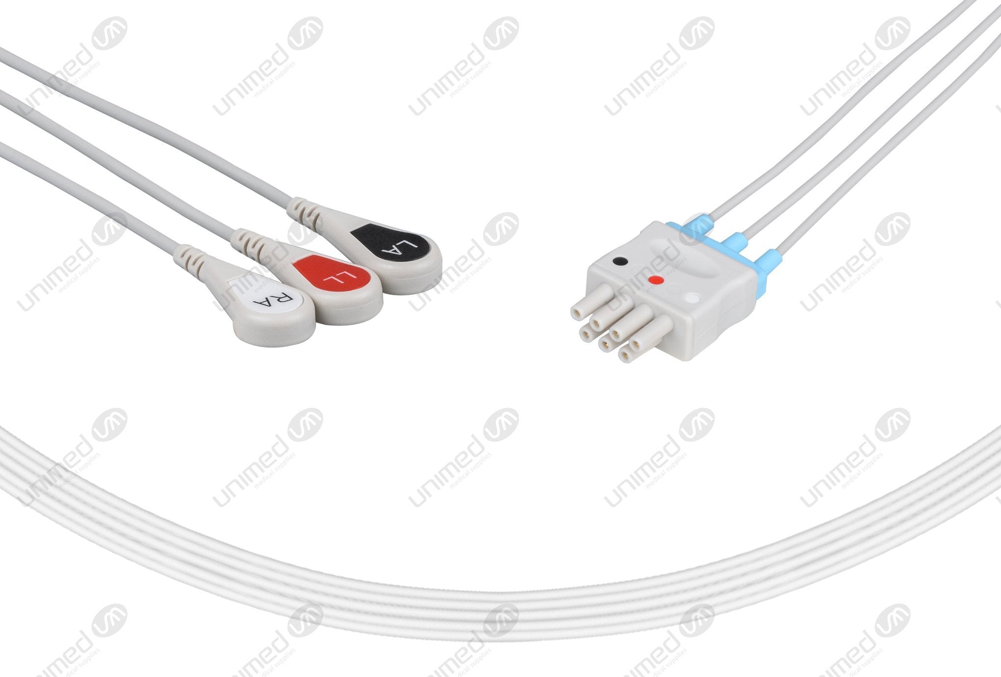 Mindray Compatible ECG Telemetry Cables 3 Leads Snap – Unimed Medical