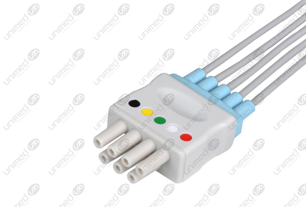 5 lead wire Mindray Compatible ECG Telemetry cable 