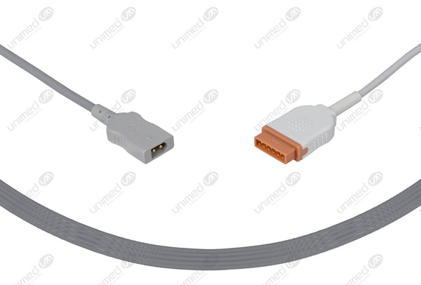 Marquette Compatible Temperature Adapter Cable-2021701-001 Rectangular Dual Pin Connector 10ft