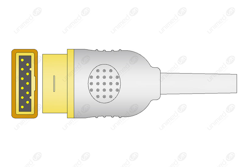Marquette Compatible Temperature Adapter Cable - Female Mono Plug Connector 10ft