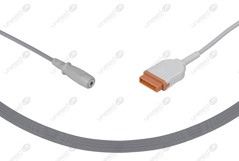 Marquette Compatible Temperature Adapter Cable Female Mono Plug Connector 10ft