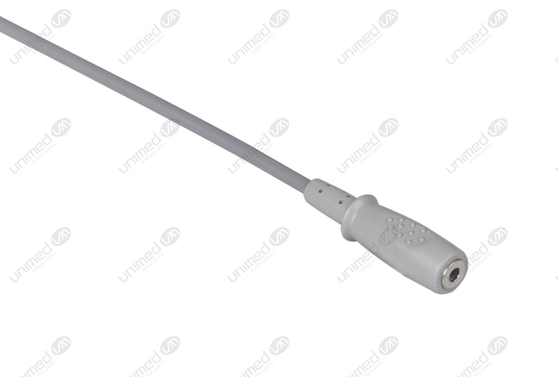 Marquette Compatible Temperature Adapter Cable - Female Mono Plug Connector 10ft