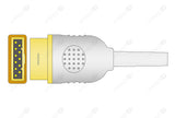Marquette Compatible Temperature Adapter Cable - YSI 400 Dual Female Mono Plug Connectors 1ft