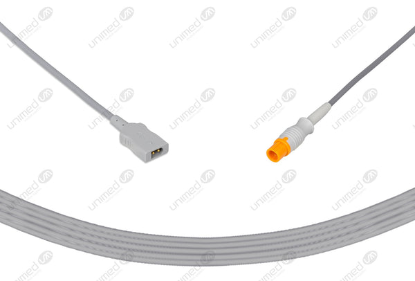 Mindray Compatible Temperature Adapter Cable-040-001235-00 Rectangular Dual Pin Connector 10ft