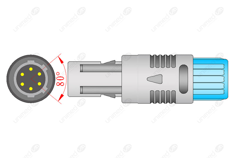 Mindray Compatible Reusable SpO2 Sensors - 6-pin Lemo Connector