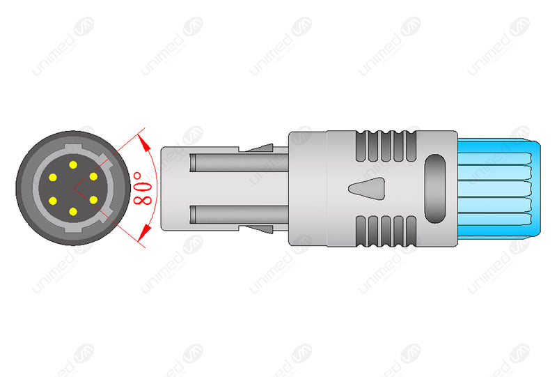 Mindray Compatible Reusable SpO2 Sensors - 6-pin Lemo Connector