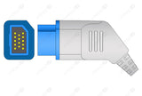 Nihon Kohden Compatible Reusable SpO2 Sensor 10ft  - Rectangle 14-pin Connector