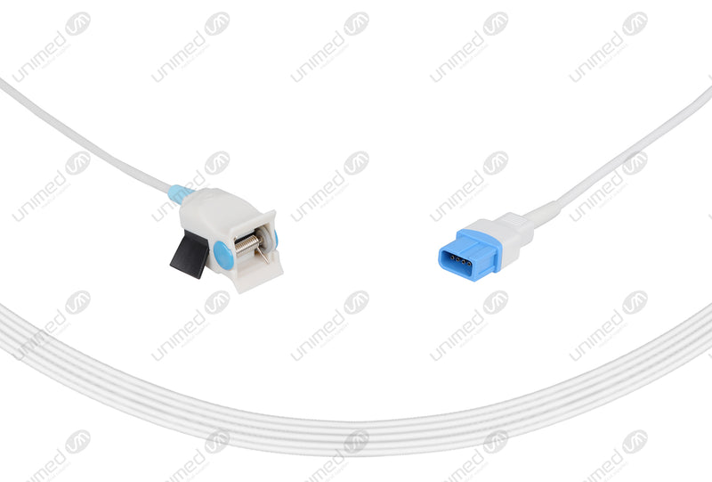 Spacelabs Compatible Reusable SpO2 Sensor 10ft  - Rectangle 10-pin Connector