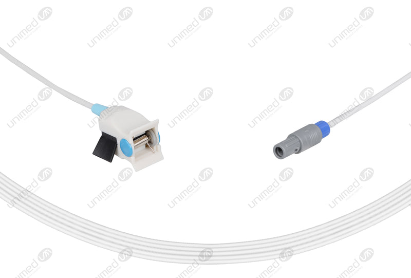 OMNI Compatible Reusable SpO2 Sensor 10ft  - 5-pin Lemo Connector
