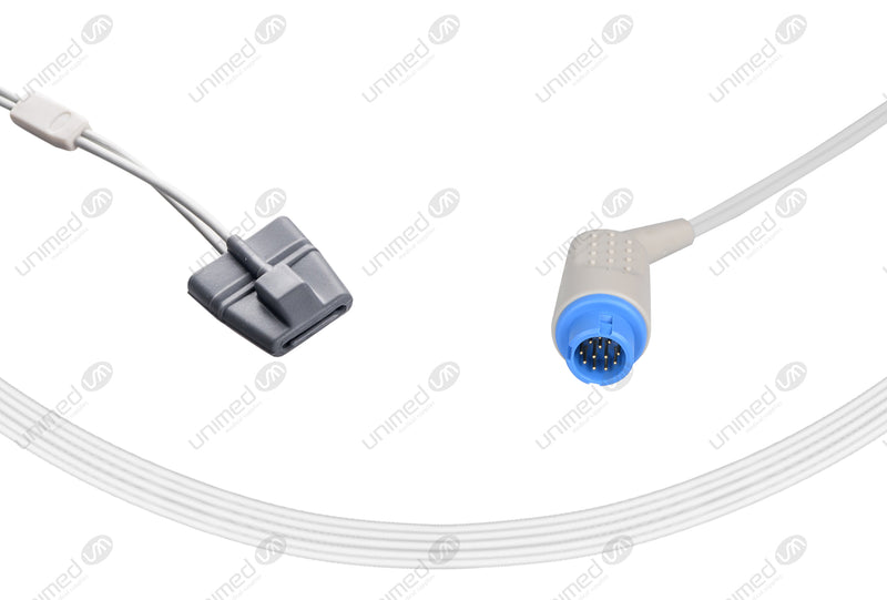 Philips Compatible Reusable SpO2 Sensor 10ft - Round 12-pin Connector