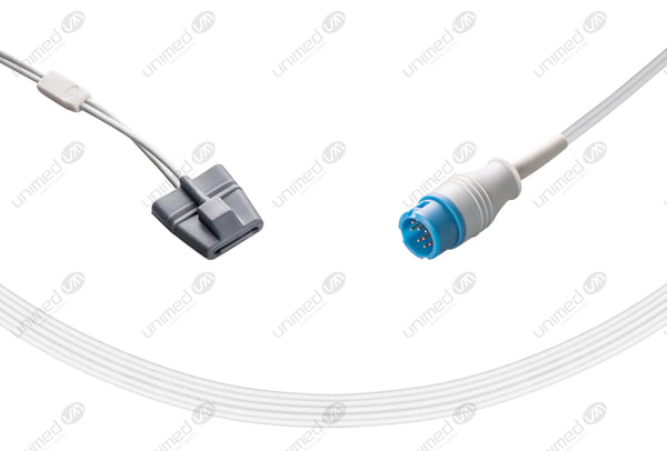 Mindray-Masimo Compatible Reusable SpO2 Sensor 10ft  - Round 12-pin Connector