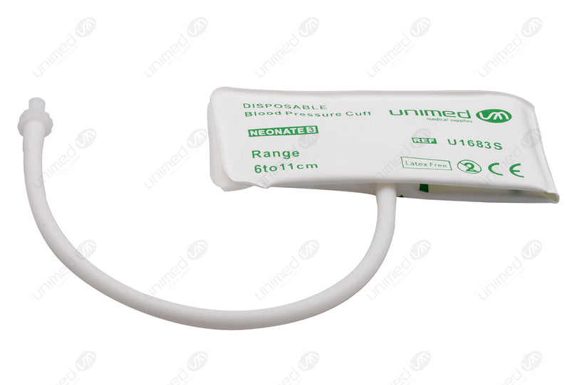 Disposable Neonate TPU NIBP Cuffs with BP12-P Connector