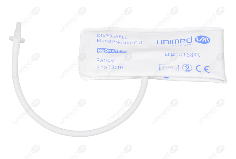 Single tube 7 to 13 cm Disposable Neonatal TPU NIBP Cuffs 