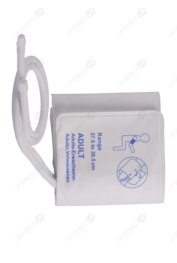 Disposable NIBP Cuff - Double Tube Adult 27.5-36.5cm