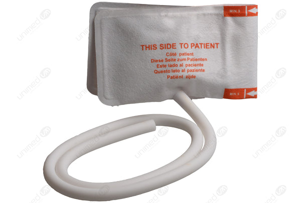 Disposable NIBP Cuff with BP18 Connector - Single Tube Infant 9-14.8cm box of 5