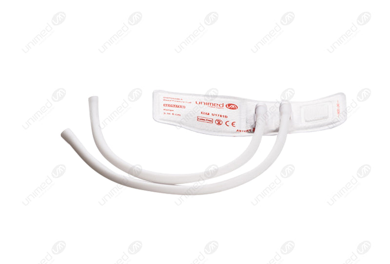 Double tube neonatal disposable cuff