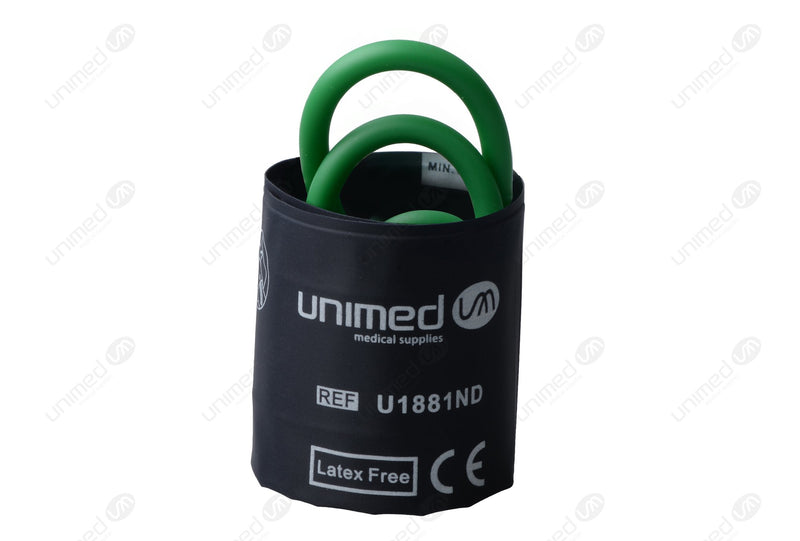 Reusable NIBP Bladderless Cuff with BP17+ BP18 Connector - Double Tube Pediatric 13.8-21.5cm