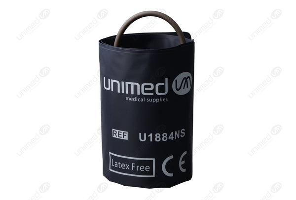 Reusable NIBP Bladderless Cuff with BP12 Connector - Single Tube Thigh 45-56cm
