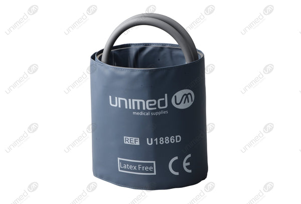Reusable NIBP Cuffs With Inflation Bag & BP18+BP18 Connector - Double Tube Adult Long 25-35cm