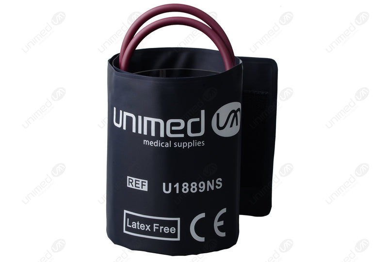 Reusable NIBP Bladderless Cuff with BP12 Connector - Single Tube Large Adult Long 35.5-46cm