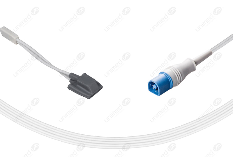 Solaris Compatible Reusable SpO2 Sensor 10ft  - Round 8-pin Connector