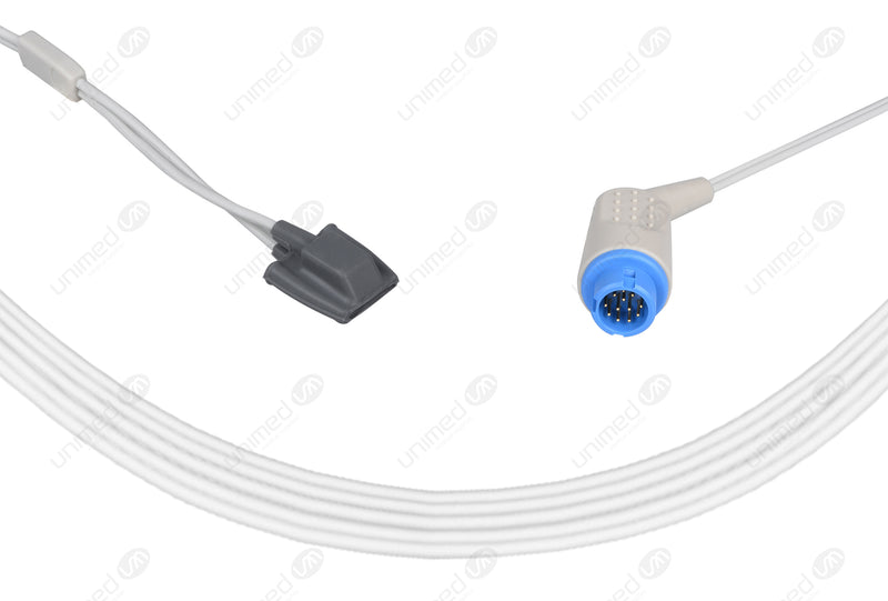Philips Compatible Reusable SpO2 Sensor 10ft - Round 12-pin Connector