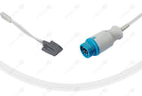Siemens Compatible Reusable SpO2 Sensor 10ft  - Round 10-pin Connector