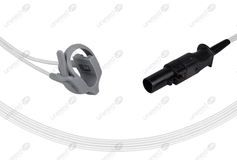 Novametrix Compatible Reusable SpO2 Sensor 10ft  - Round 7-pin Connector