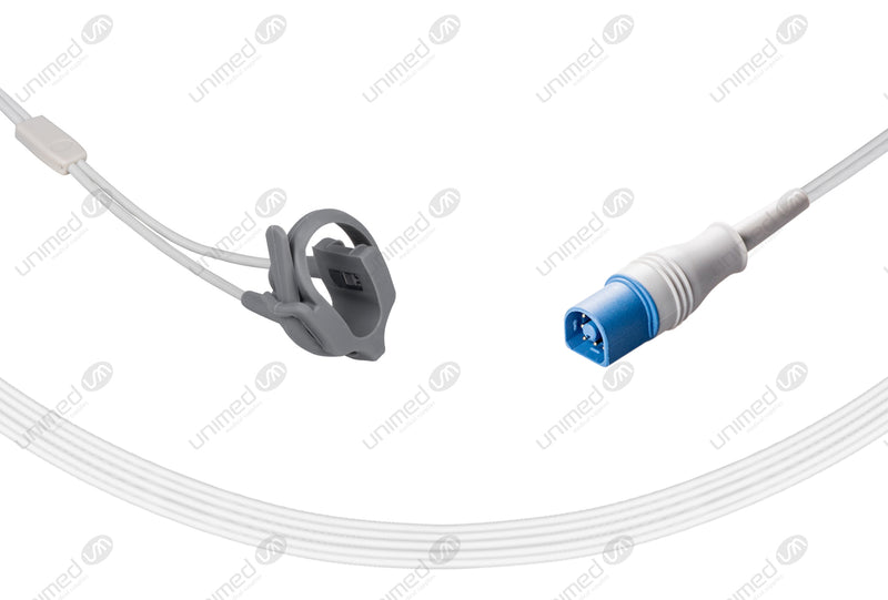 Solaris Compatible Reusable SpO2 Sensor 10ft  - Round 8-pin Connector