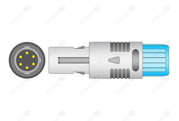 ChoiceMMed Compatible Reusable SpO2 Sensor 10ft - 6-Pin Connector