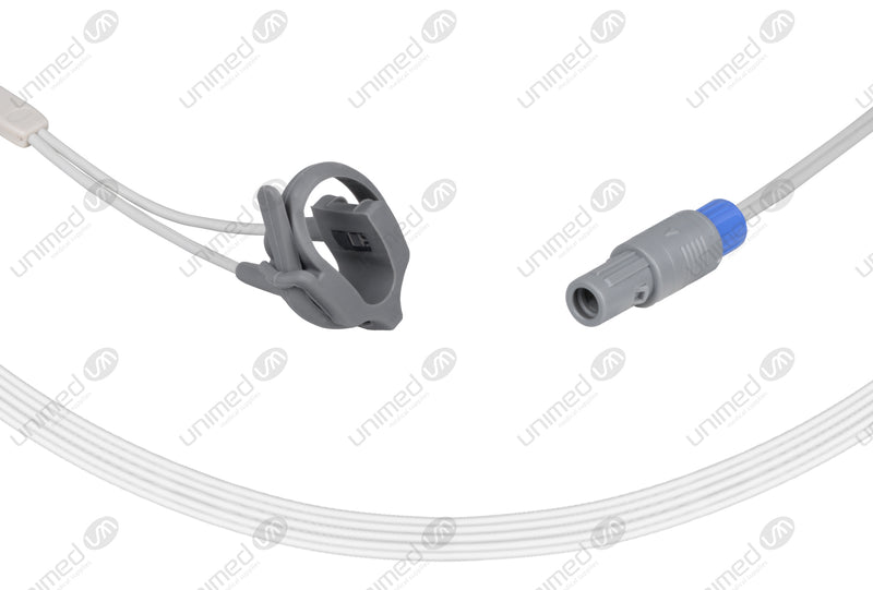 OMNI Compatible Reusable SpO2 Sensor 10ft  - 5-pin Lemo Connector
