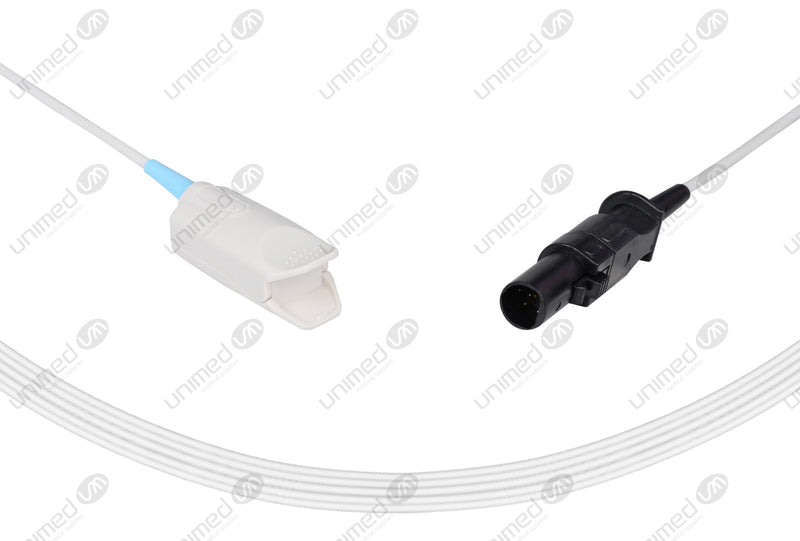 Novametrix Compatible Reusable SpO2 Sensor 10ft  - Round 7-pin Connector