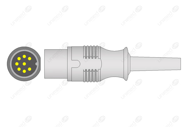 Datascope Compatible Reusable SpO2 Sensor 10ft  - Round 8-pin Connector
