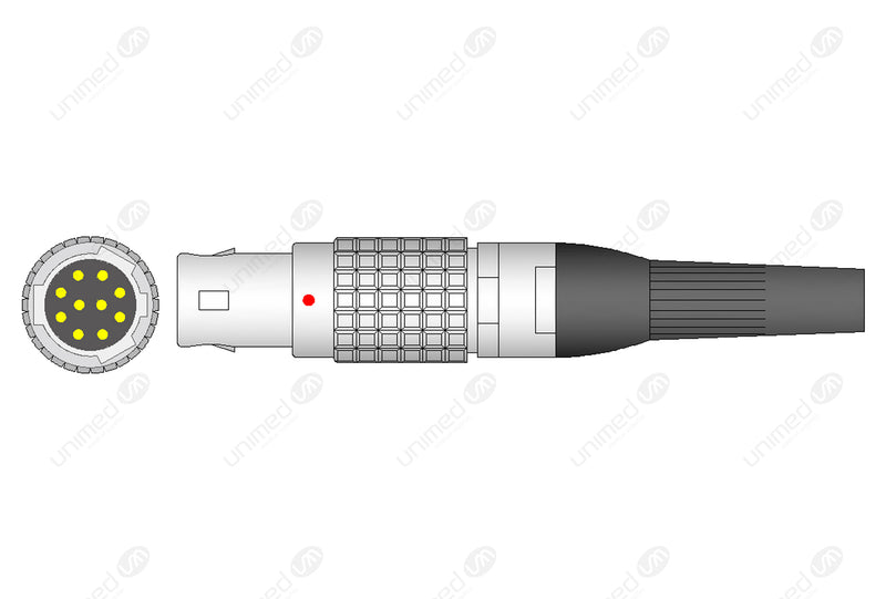Mennen Compatible Reusable SpO2 Sensor 10ft  - 10-pin Connector