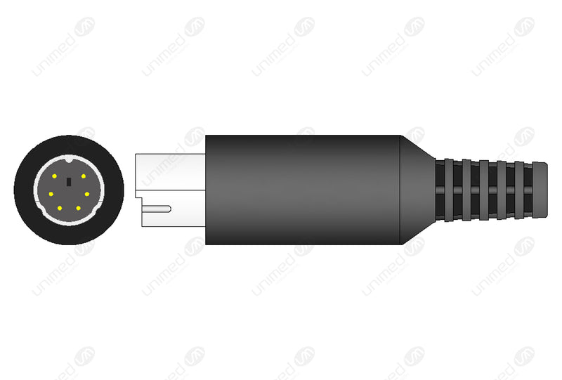 Biosys Compatible Reusable SpO2 Sensor - 6-pin Round Connector