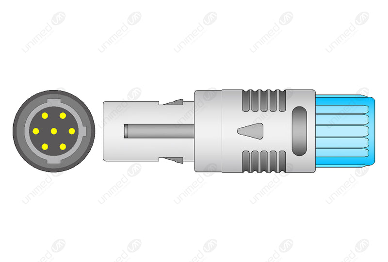 Goldway-Philips Compatible Reusable SpO2 Sensor 10ft  - 7-pin Connector