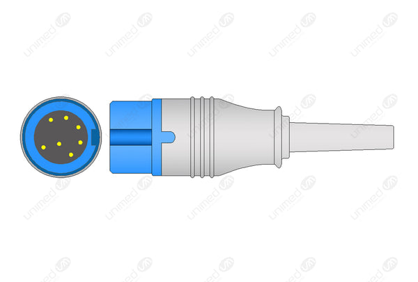 Mindray Compatible Reusable SpO2 Sensor 10ft - Round 7-pin Connector