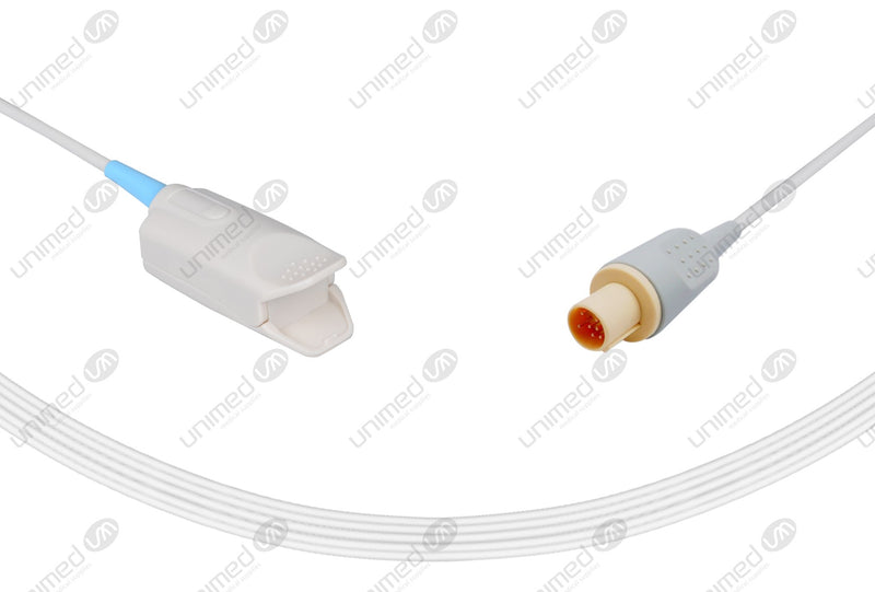 GE-Hellige Compatible Reusable SpO2 Sensors 10ft  Adult Finger