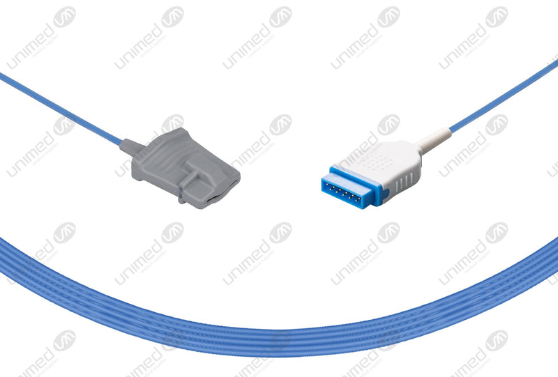 GE Datex-Ohmeda Compatible Reusable SpO2 Sensors 10ft  Adult Soft