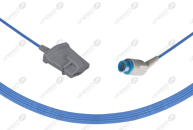 Mennen Compatible Reusable SpO2 Sensor 10ft  - Round 13-pin  Connector
