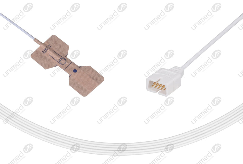Nellcor Compatible Disposable SpO2 Sensors Adhesive Textile - D25 Adult(>30kg) Box of 24pcs