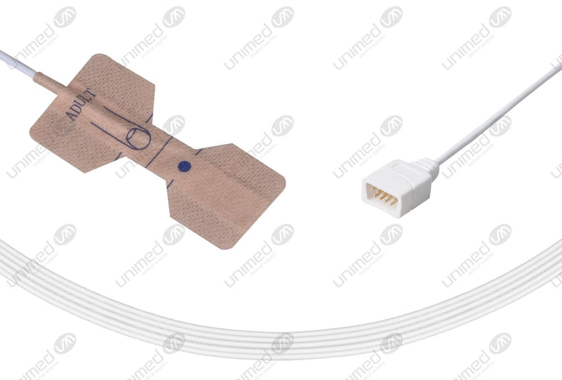 Novametrix Compatible Disposable SpO2 Sensors Adhesive Textile - AS110 Adult(>30kg) Box of 24pcs