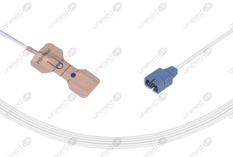 Nellcor-Oximax Compatible Disposable SpO2 Sensors Adhesive Textile - MAX-P Pediatric(1-40kg) Box of 24pcs