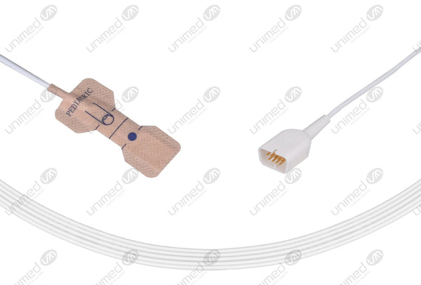 Nihon Kohden Compatible Disposable SpO2 Sensors Adhesive Textile - TL-252T Pediatric(1-40kg) Box of 24pcs