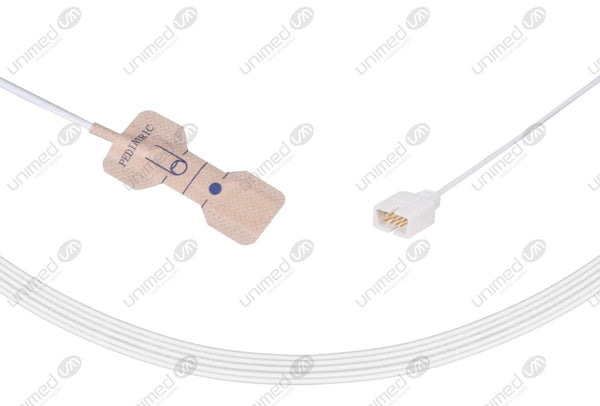 Digital Tech Compatible Disposable SpO2 Sensors Adhesive Textile  Pediatric(1-40kg) Box of 24pcs